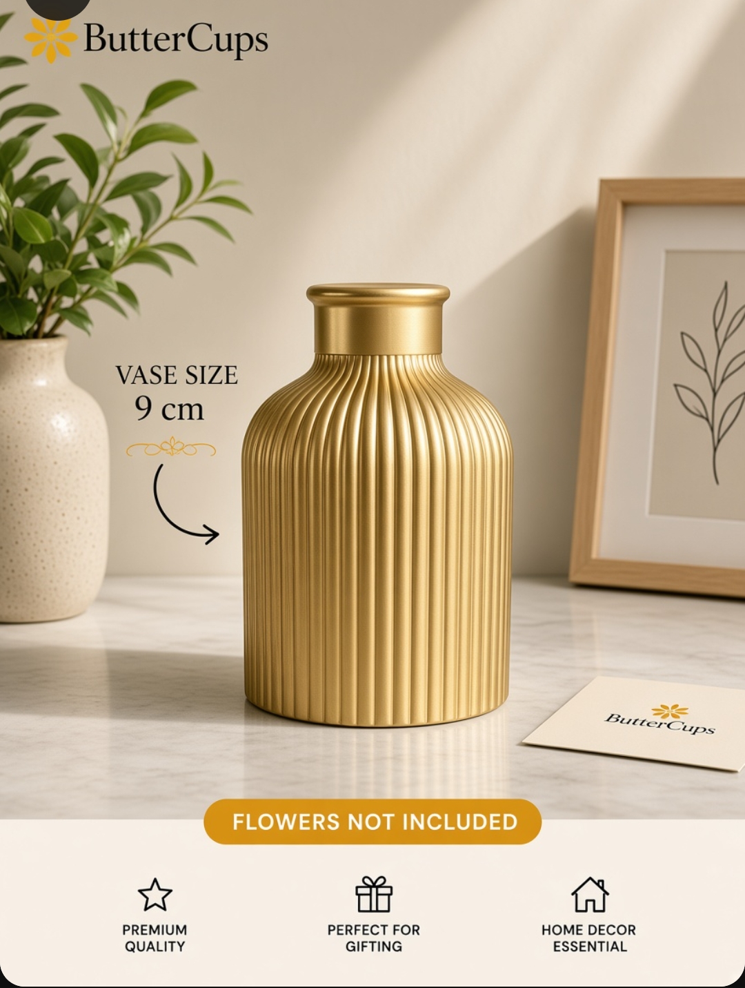 Goldan vase 1 Goldan vase Flower pot for Home Decor Handmade vase Home Decor