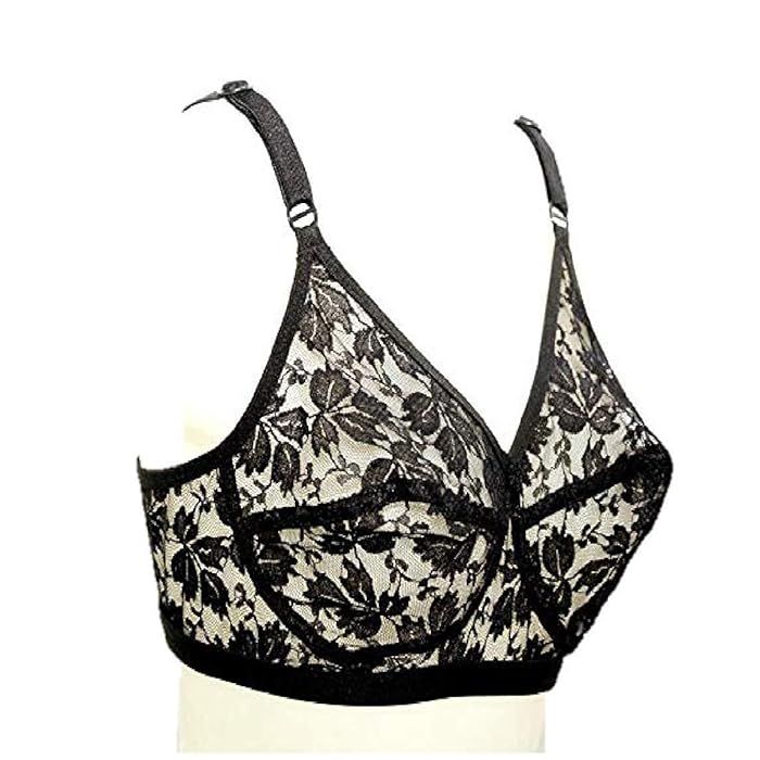 womens Girls Ladies brazzers in embroidery net Bra