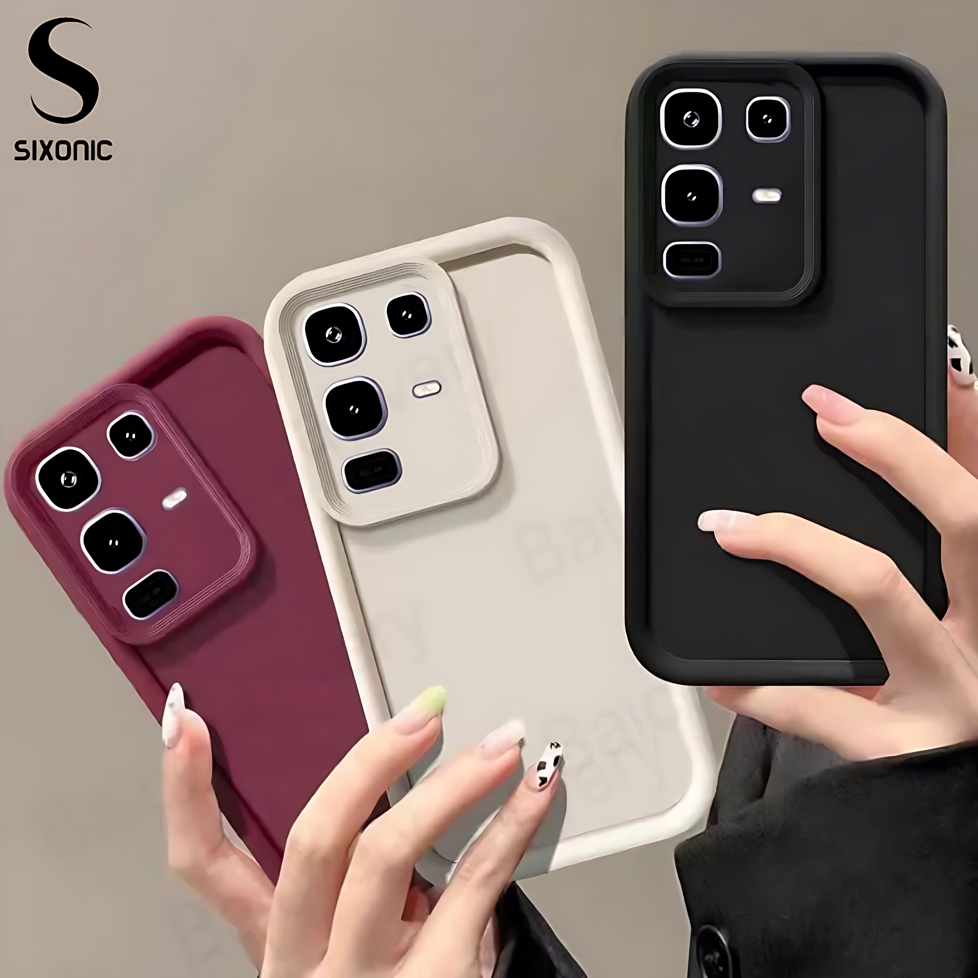 [Note 50 / 50 Pro] Sixonic Candy Silicone Cover For Infinix Note 50 – Note 50 Pro Cover – Shockproof Soft TPU Back Cover With Camera Lens Protection Case