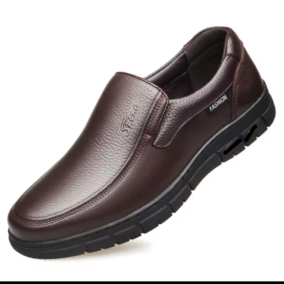 Men's Fashion Formal Slip On Loafers Leather Office Business Shoes Comfortable Lightweight Walking Dress Shoes for Daily Use