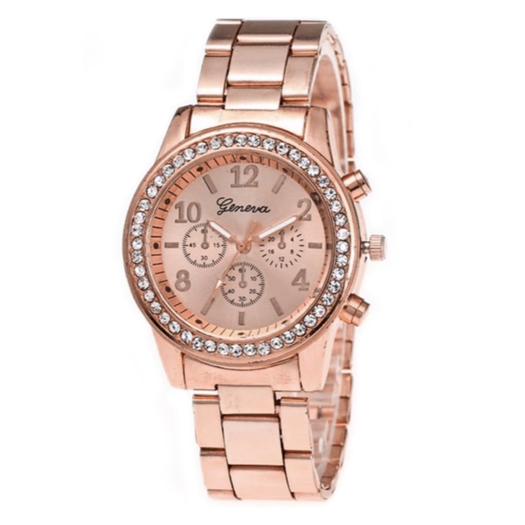 Watch - Fashion Square Watch Women Silver Watches Stainless Steel Band Quartz Wristwatches Ladies with bracelet set | Round watch | Rectangular Watch