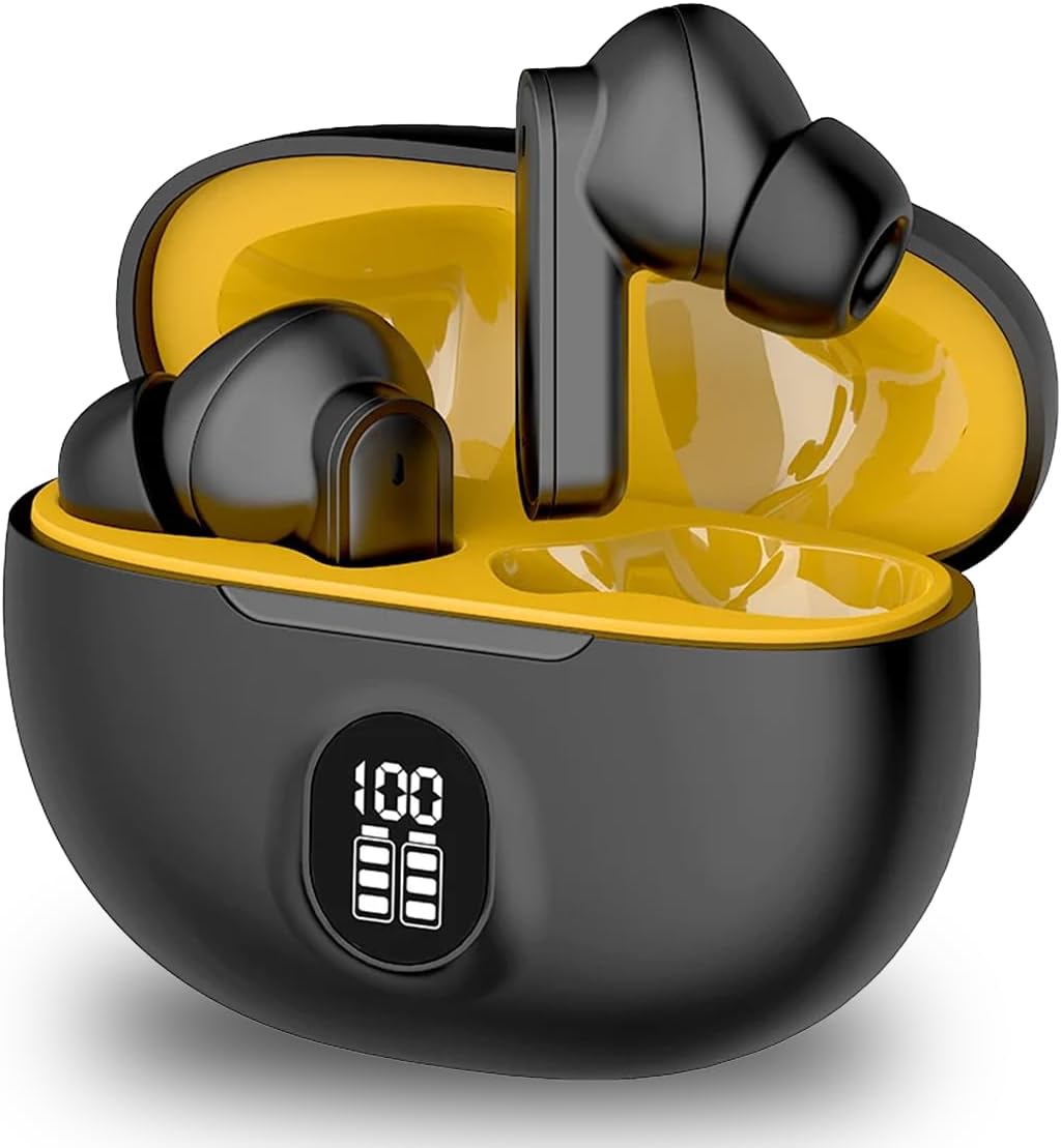 M04 Stereo Hi-Fi Sound, Blutooth Handfree Wireless Airbuds Best for Calling Quality