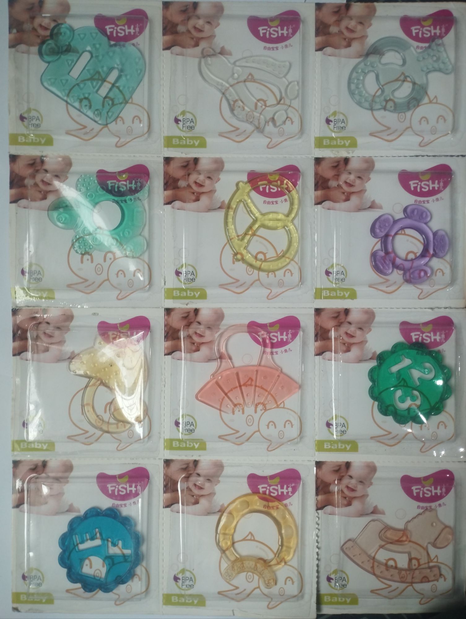 Teether | Baby Teether | Teeth Soother | Silicon Teether | Fish Teether | Imported Teether | Soother | Random Design
