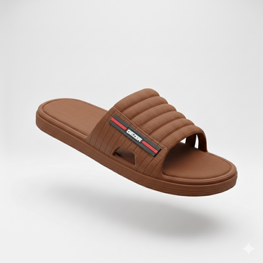 Mens Fashion Slippers & Flip Flops Casual Deluxe Rubber Slides for Men