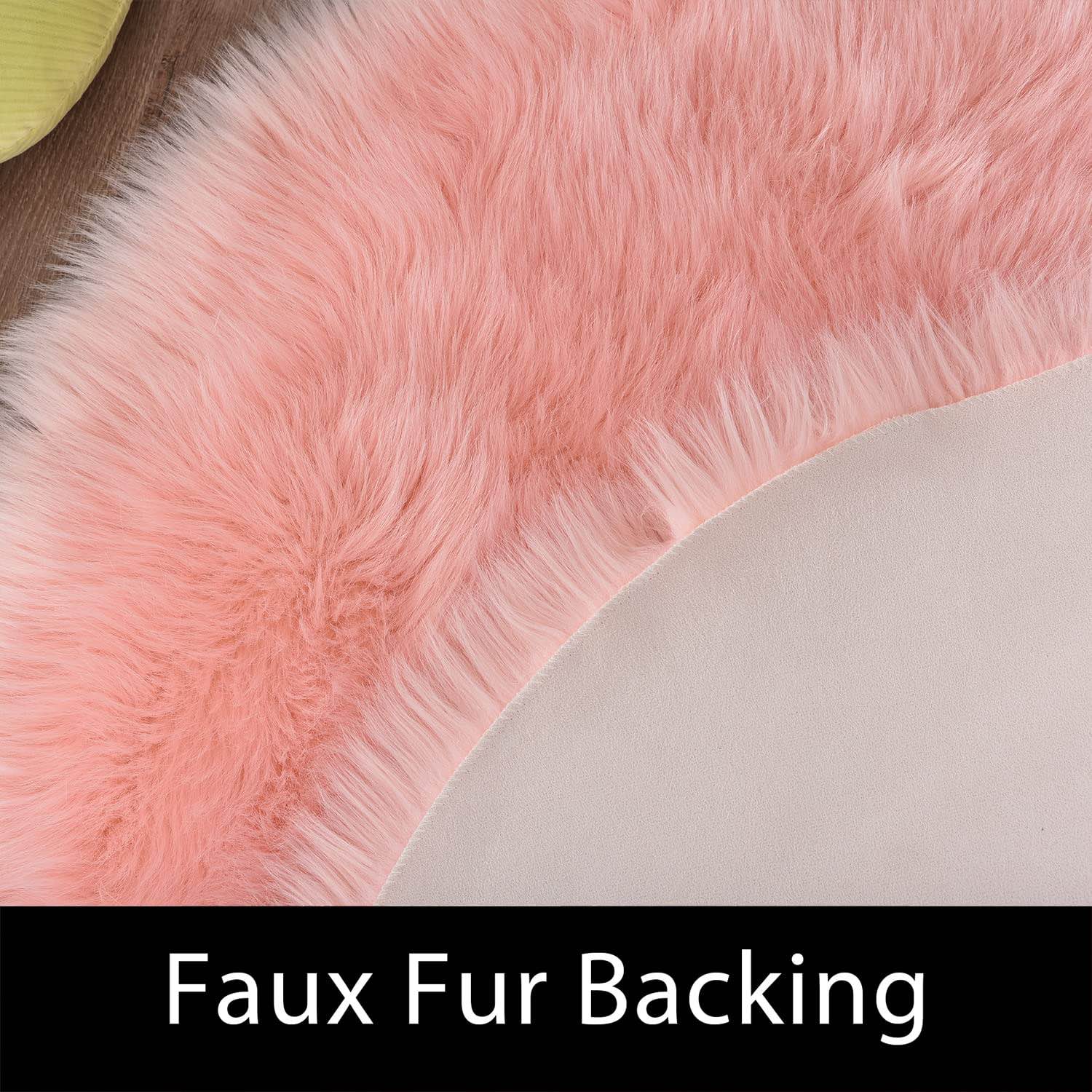 Luxury White Round Faux Fur Sheepskin Rug  Soft Fluffy Area Rug for Bedroom and Living Room Modern Shaggy Circle Rug for Warm Cozy Plush Feel Shaggy Floor Mat for Ultimate Comfort