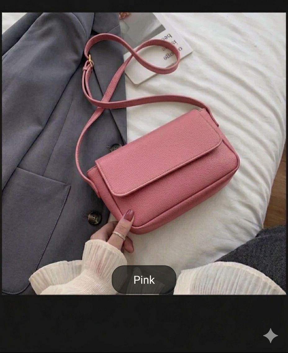 Women Solid Color Crossbody Bags Korean Style Fashion Women Handbags High Quality Street All-Match Ulzzang Shoulder Leisure Bags