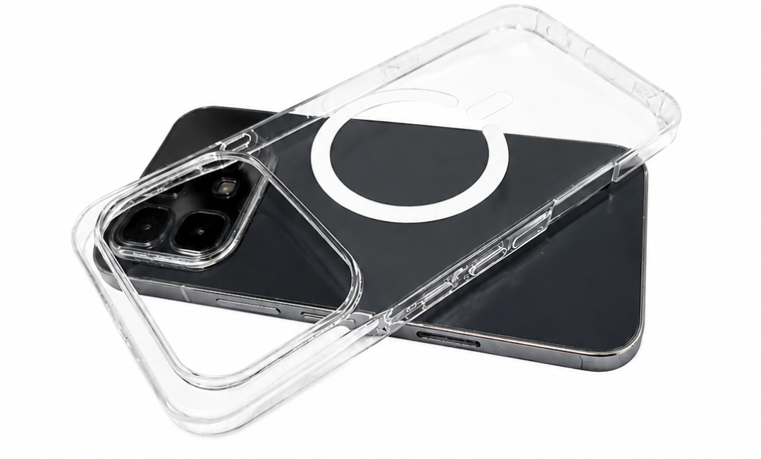 Transparent Magnetic Ring Back Cover for Infinix Note 60 / Note 60 Pro Shockproof Clear Case