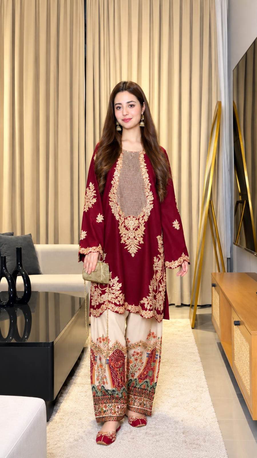Premium quality Shamooz Silk Fabric.