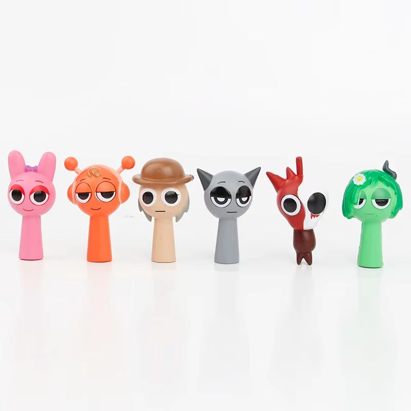 Sprunki 24pcs Set Mini Action Figure Toy Cartoon Movie Character Model Doll Figurines Collectible Kids Birthday Holiday 