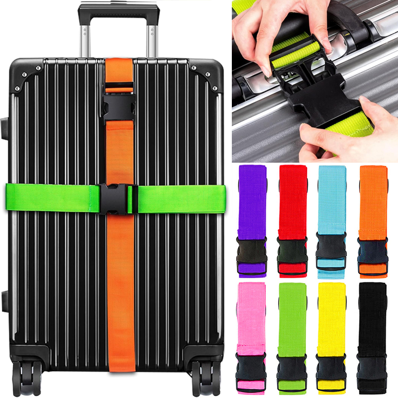 NEW Straight Shaped Luggage Straps for Suitcase,Luggage Belt with Adjustable Release Buckle Travel Accessory,Easily Identified