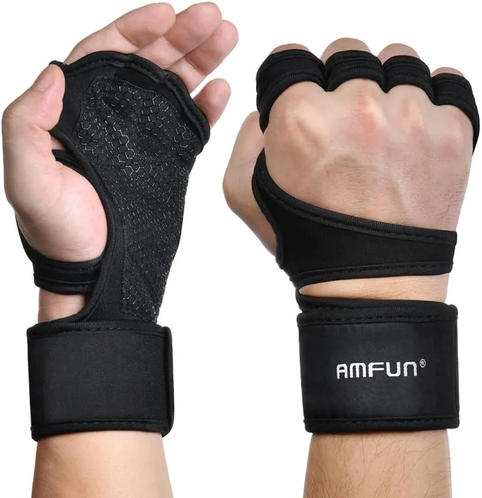 Fitness gloves, training gloves, non-slip silicone gym gloves, weightlifting gloves, gym gloves, strength sports, chin-up bar, weightlifting, for women and men