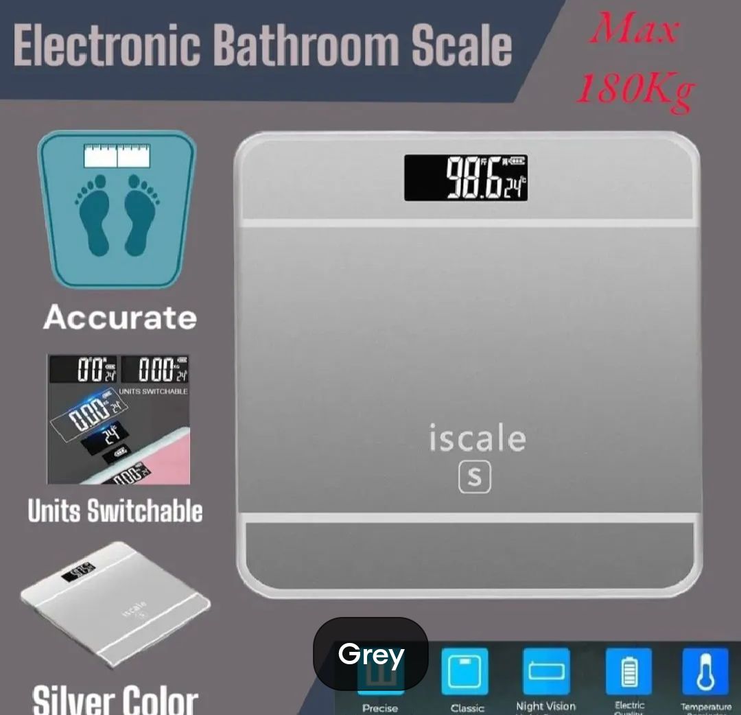 Electronic Weighing Scales LED Digital Display Weight Floor Smart scale Balance Body Household Bathrooms scale scalage 180KG Analog Digital Weight Machine for Body Machine Digital Weight Machine Body weight Machine