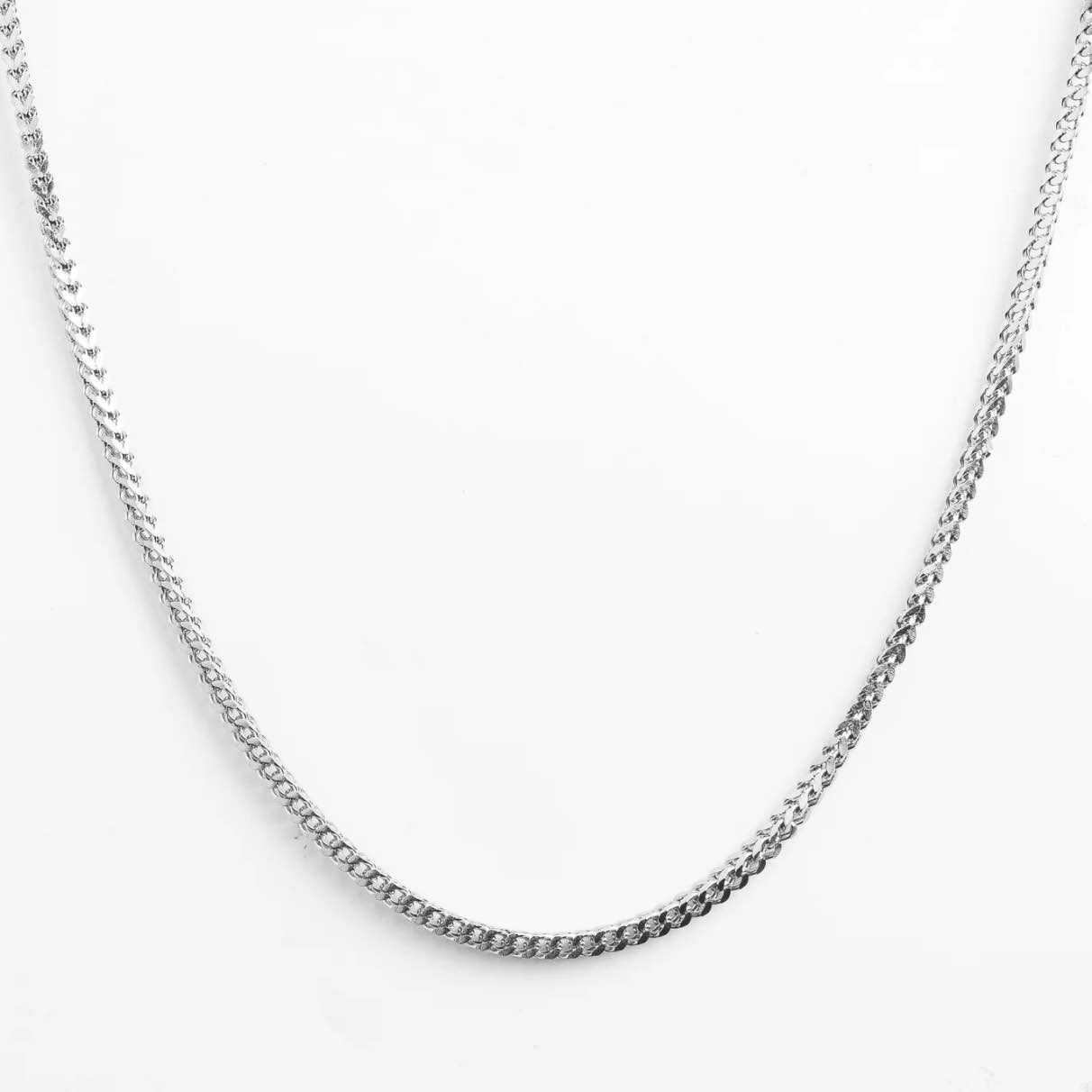 Foxtail 4mm Silver Chain For Boys New Trendy Fashion Look Style Chain For Boys