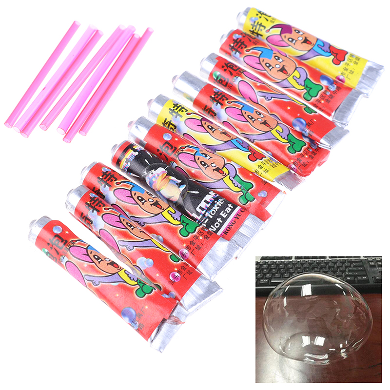 HOTTEST SALE 10Pcs Bubble Glue Kids Blowing Bubble Ball Toys for Children Space Balloon toy Creek