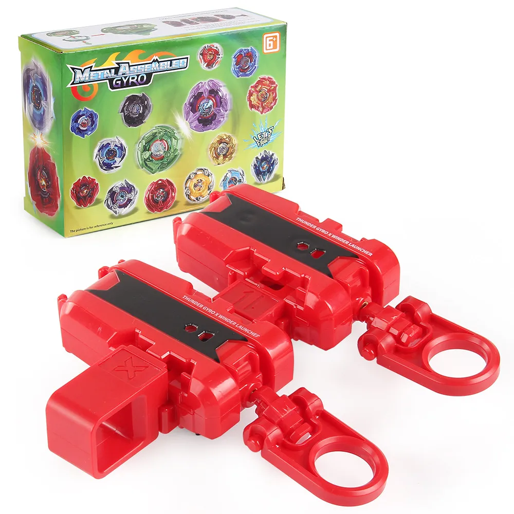 Spinning Tops Ripcord String Launchers with Connector Set Toys 