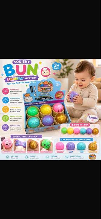 Dumpling Squishy Sensory Squeeze Toy | Soft Stress Relief Toy | Cute Fidget Toy | Relaxation & Sensory Toy for Kids & Adults