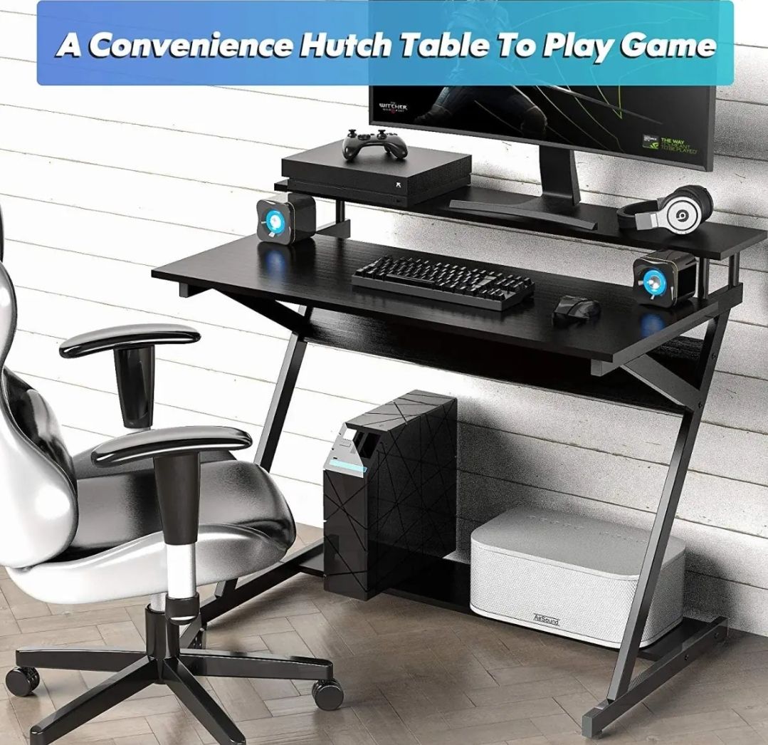 48 Inch Computer Laptop Desk With Moniter Stand Daraz.pk
