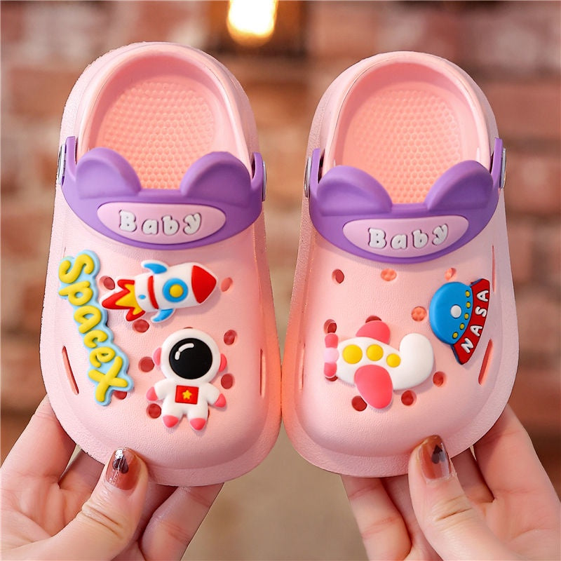 New arrival children's sandals cute cartoon hole shoes casual comfortable and soft kids house indoor and outdoor slippers by Khokhar Shoes