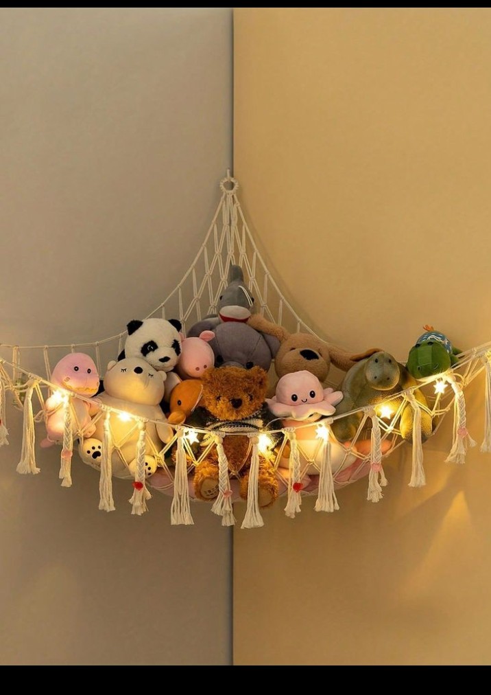 Macrame toys hammock/macrame /macrame stuffed animals net hammock /storage