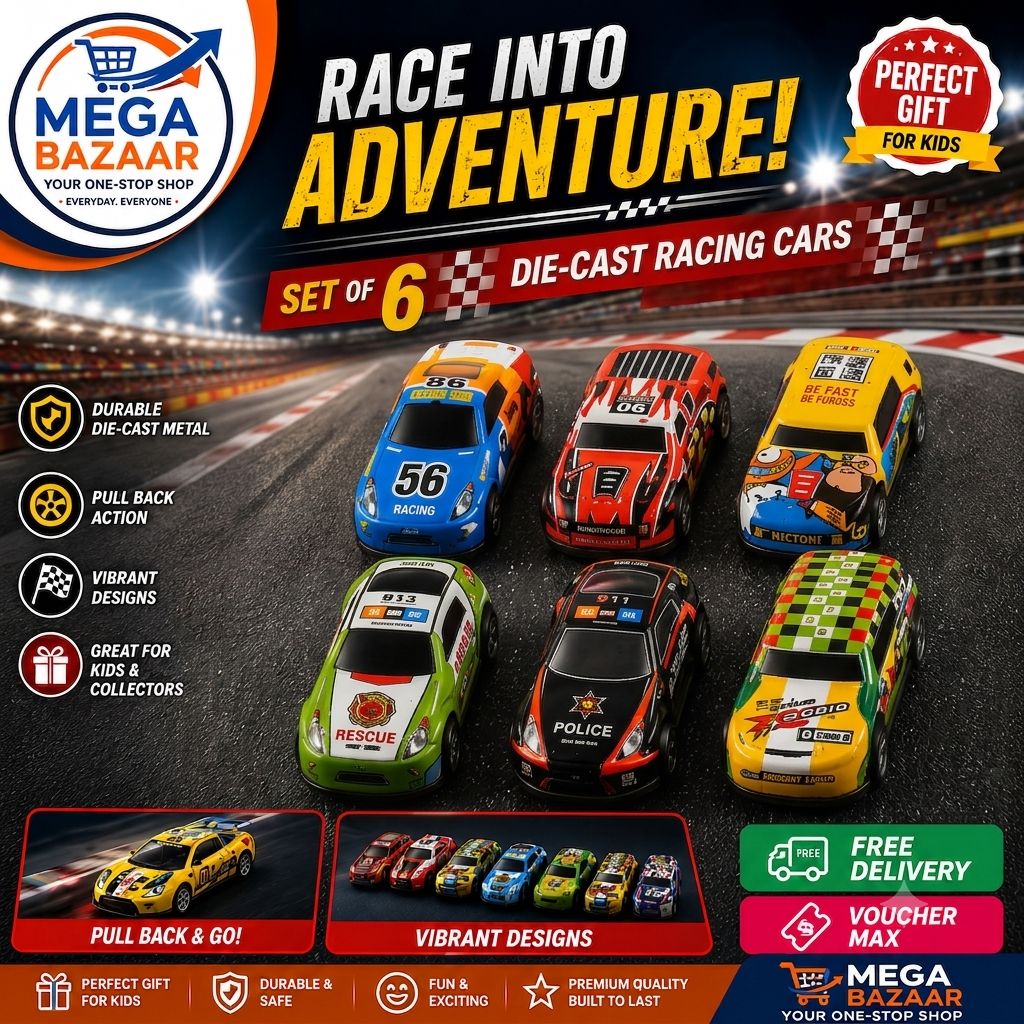 24 Pack Mini Diecast Metal Sports Car Model Toy Collection - Friction Powered Pull Back Racing Vehicles Set with Storage Organizer Box - Kids Gift Playset