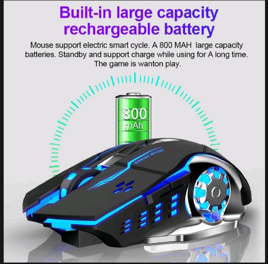 wireless high quality imported mouse with charging rgb lights price in Pakistan