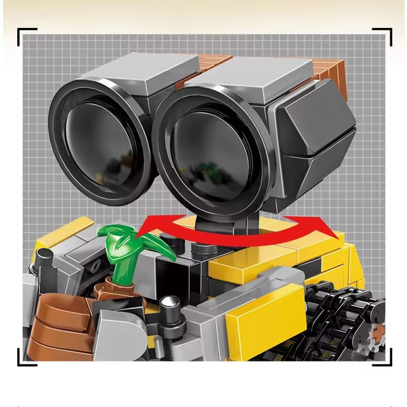 Mini Wally Building Blocks Kit MOC Multi Joint Movable Classic Movie Model Building Blocks Assembly Children's Toys Rising 