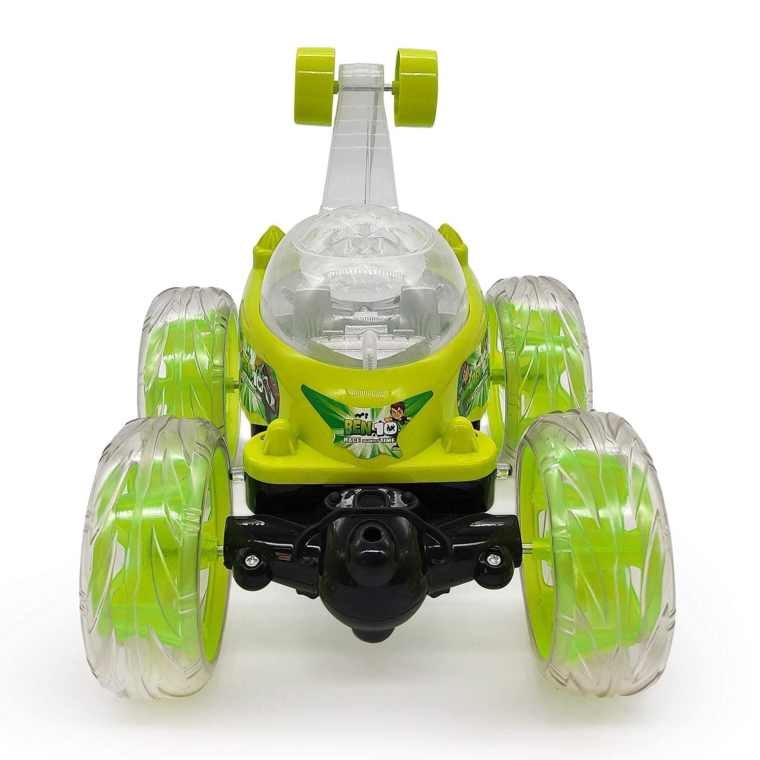 Rechargeable 360 Degree Rotation Stunt King Remote Control Stunning Moves Car Toy for Kids with Colorful Flashing Lights and Dynamic Music - Multicolor (Color As Per Stock)
