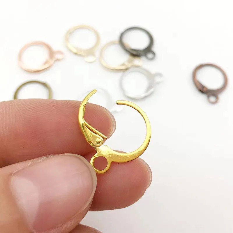 10Pcs and 20Pcs Stainless Steel French Earring Hook Earwire DIY Earrings Clasp Fitting Base for Jewellery Making Diy Accessories and Others