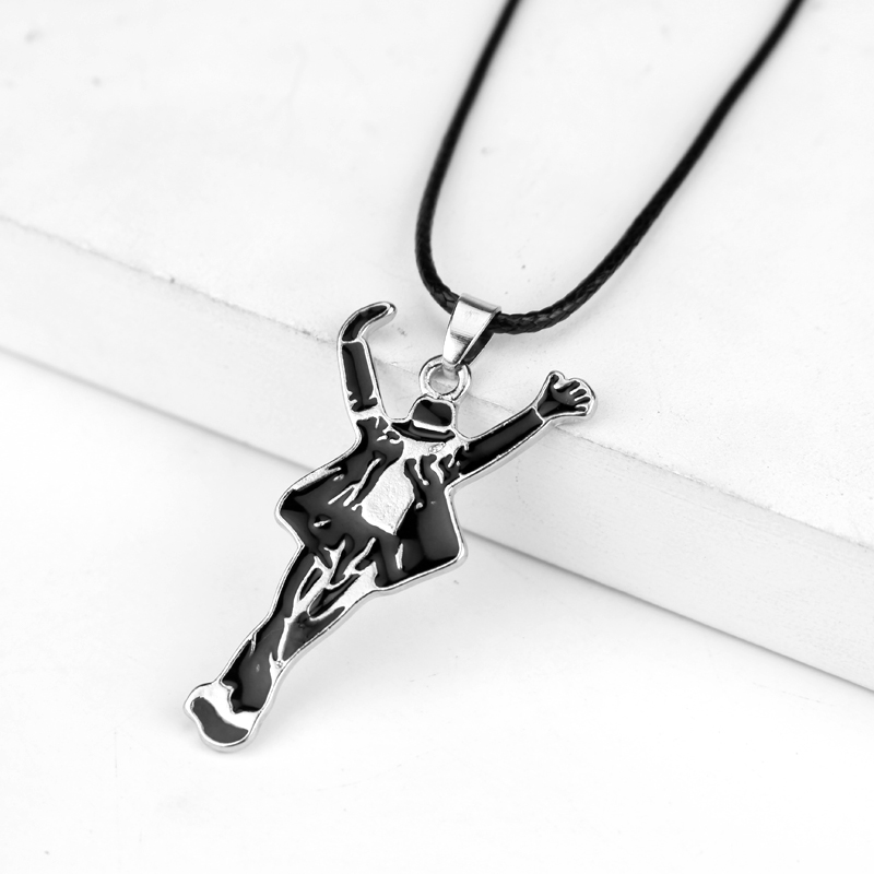 Artist Singer Michael Jackson BAD Necklace Rock Roll Everlasting Classic MJ Pendant Hot Charm Punk Jewelry Men Women 