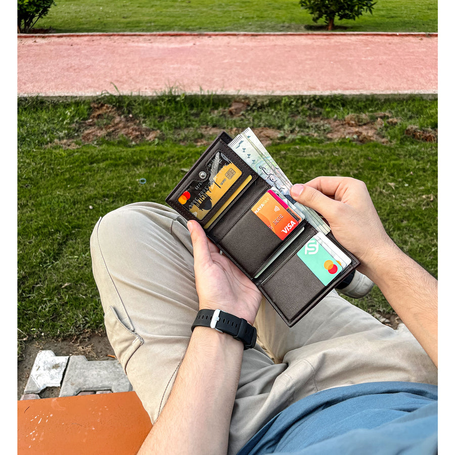 Premium PU Leather Trifold Wallet | Card & Cash Holder | Stylish Men’s Wallet