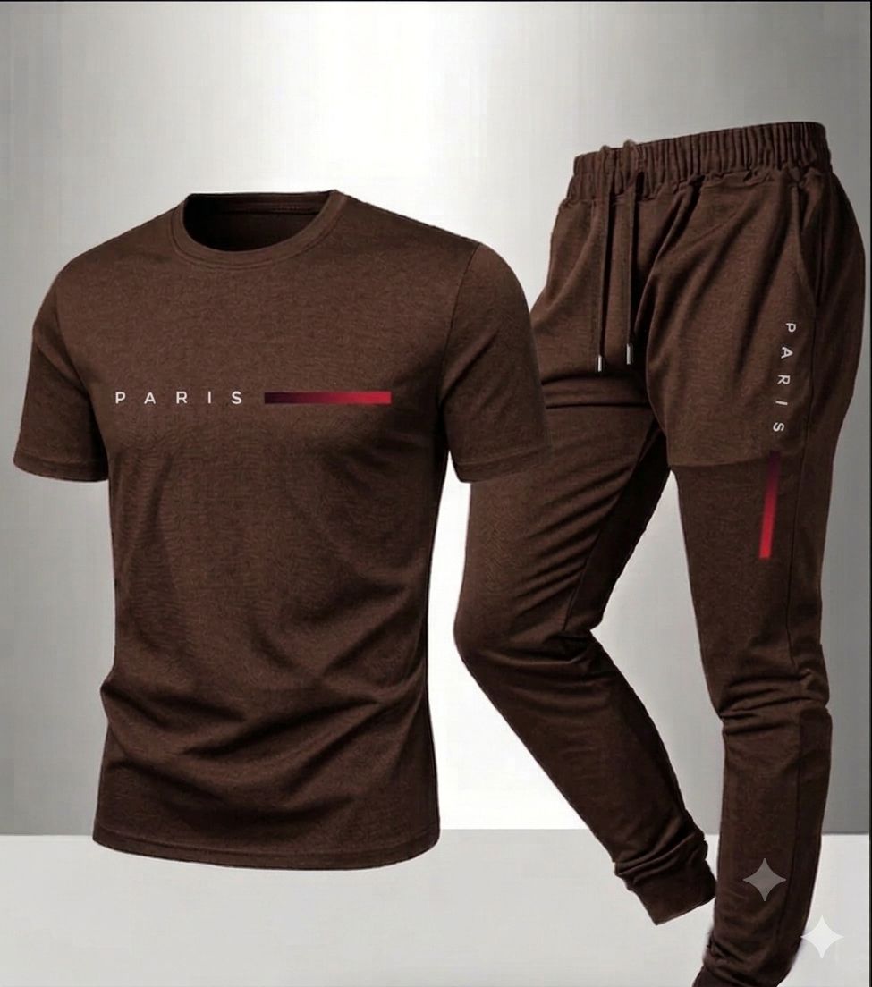NEW TRENDY 🔥 D T F (STRONG & UNBREAKABLE REFLECTOR PRINTED) SUMMER TRACKSUIT FOR MEN _ SOFT AND COMFORTABLE FABRIC SUMMER TRACKSUIT FOR MEN - PREMIUM T SHIRT AND TROUSER SET PRINTED SUMMER TRACKSUIT FOR MEN_TRACKSUIT FOR BOYS. ( MULTIPLE COLORS)