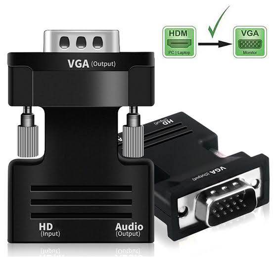 HDMI to VGA Adapter HD 1080P With Audio Cable Converter with 3.5mm Audio Cable for PC Laptop TV Box Computer Monitor Projector