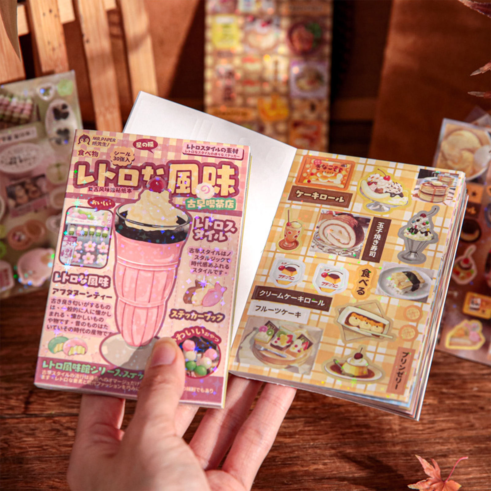 Japanese Stationery Sticker Book Girl Journal Phone Case DIY Scrapbook Sticker Decorative Decals Miniature Scene Sticker Book