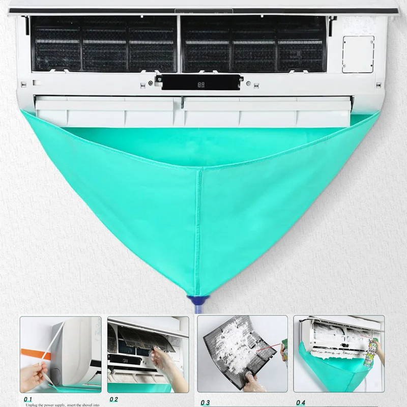 Air Conditioner Cleaning Bag Kit With Drain Water Pipe Full Set Of Cleaning Tools Leak-proof Air Conditioning Cleaning