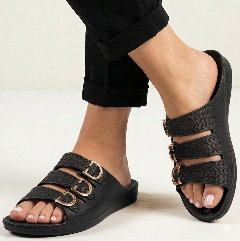Women Pure Nylon Plastic Slippers lite weight Durable Daily Use House Slippers