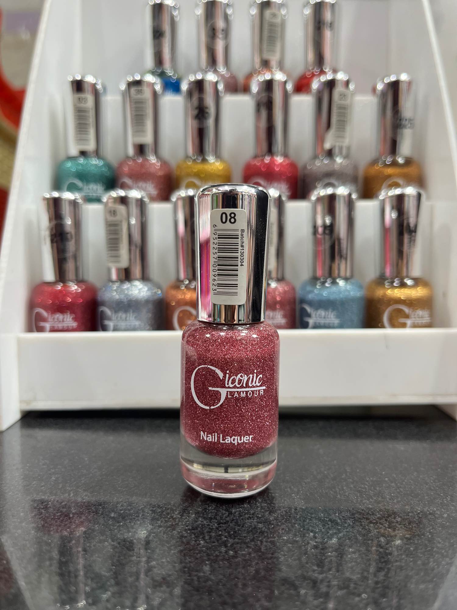 Glamour Iconic Glitter Nail Polish – Long Lasting & Quick Dry