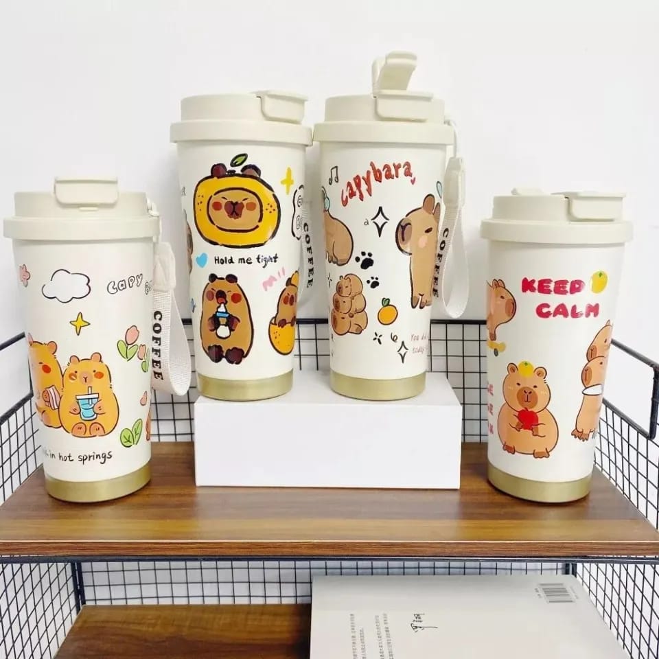 Cute Bear Transparent Glass Cup