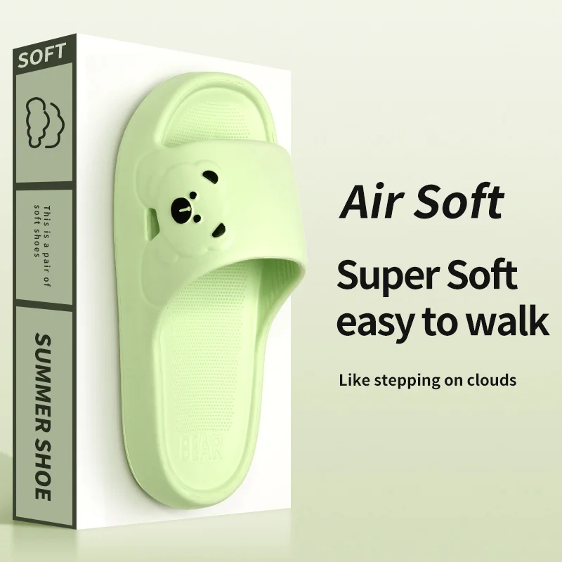 Summer Home Use EVA Slippers for Women Cute Cartoon Design Indoor Comfortable Slip-On Shoes