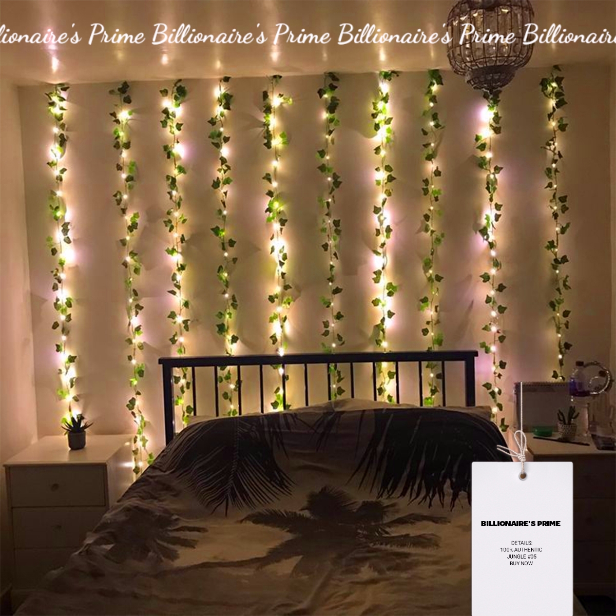 BILLIONAIRE'S PRIME  10 ft /15 ft /20 ft /30 ft Long Artificial Bails Fairy Lights String-Switch Opperated, Perfect for Function Home, Office, Wedding And Decorations LED Vine String Lights - Fairy Lights Vines For Parties Indoor Room Decoration Mirror .