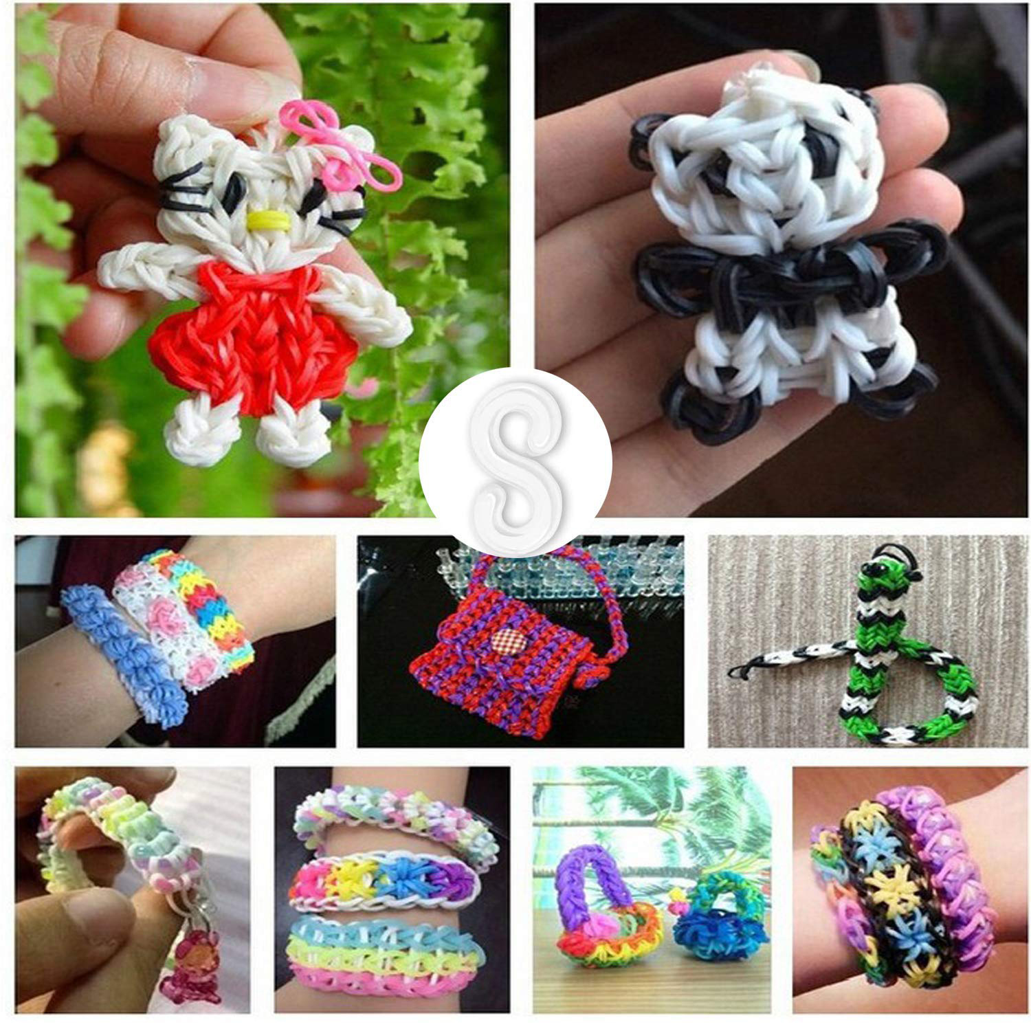 S-Clips for Loom Rubber Band 250 Pcs