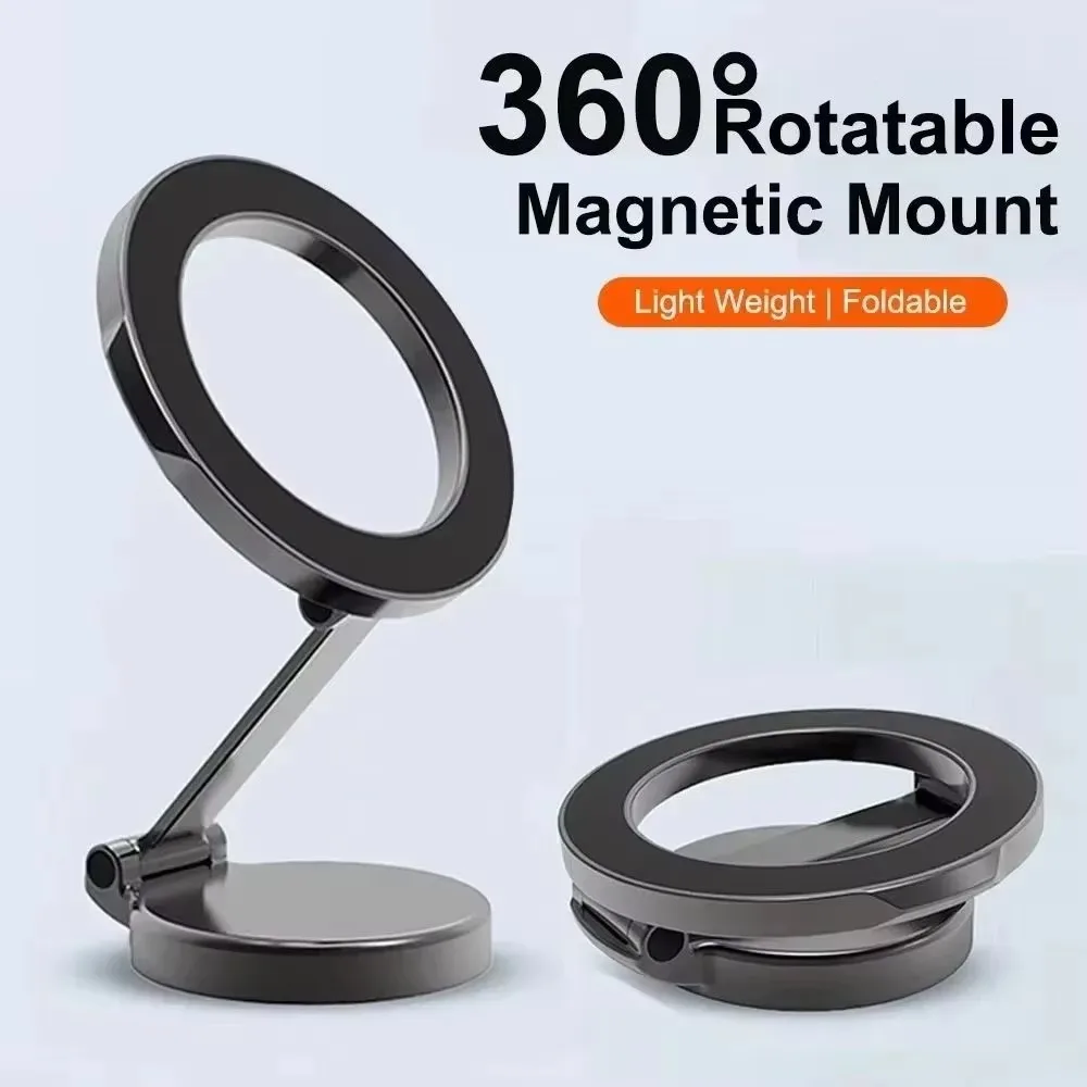 Strong Magnetic Cell Phone Holder Car 360° Swivel Adjustable Back Sticker Holder for Magsafe IPhone 15   Universal