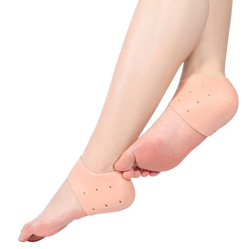Silicone Gel Heel Protectors (2 Pcs) – Heel Cushion Pads & Cups for Heel Pain Relief, Cracked Heels, Blisters, Bone Spurs, Plantar Fasciitis & Achilles Tendinitis – Soft Reusable Foot Care Support for Men & Women