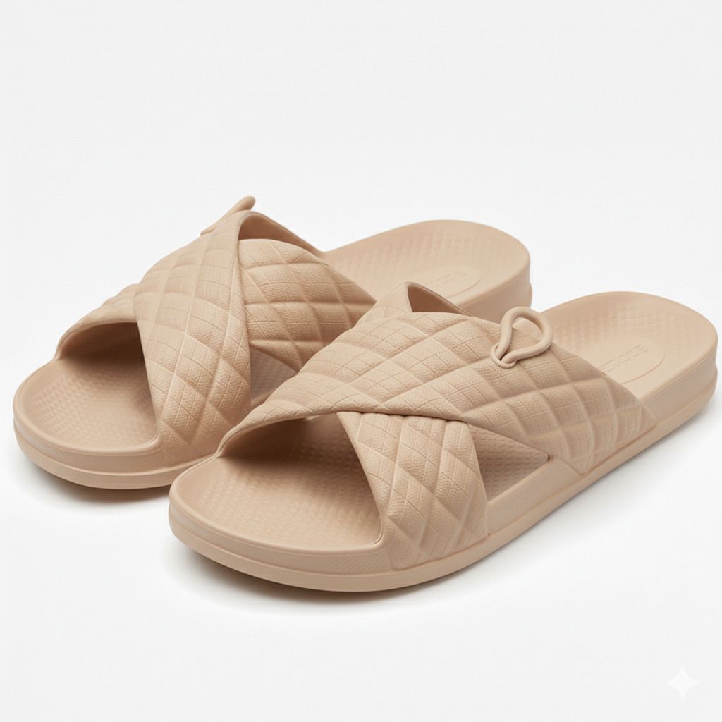 Soft Medicated Pure Rubber Casual house Slippers Non-Slip Stylish and Comfortable FlipFlops For Ladies Best for indoor use