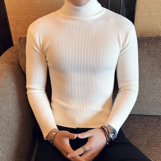 High Neck For Men Boys Slim Fit high neck for men winter Long Sleeve Turtleneck