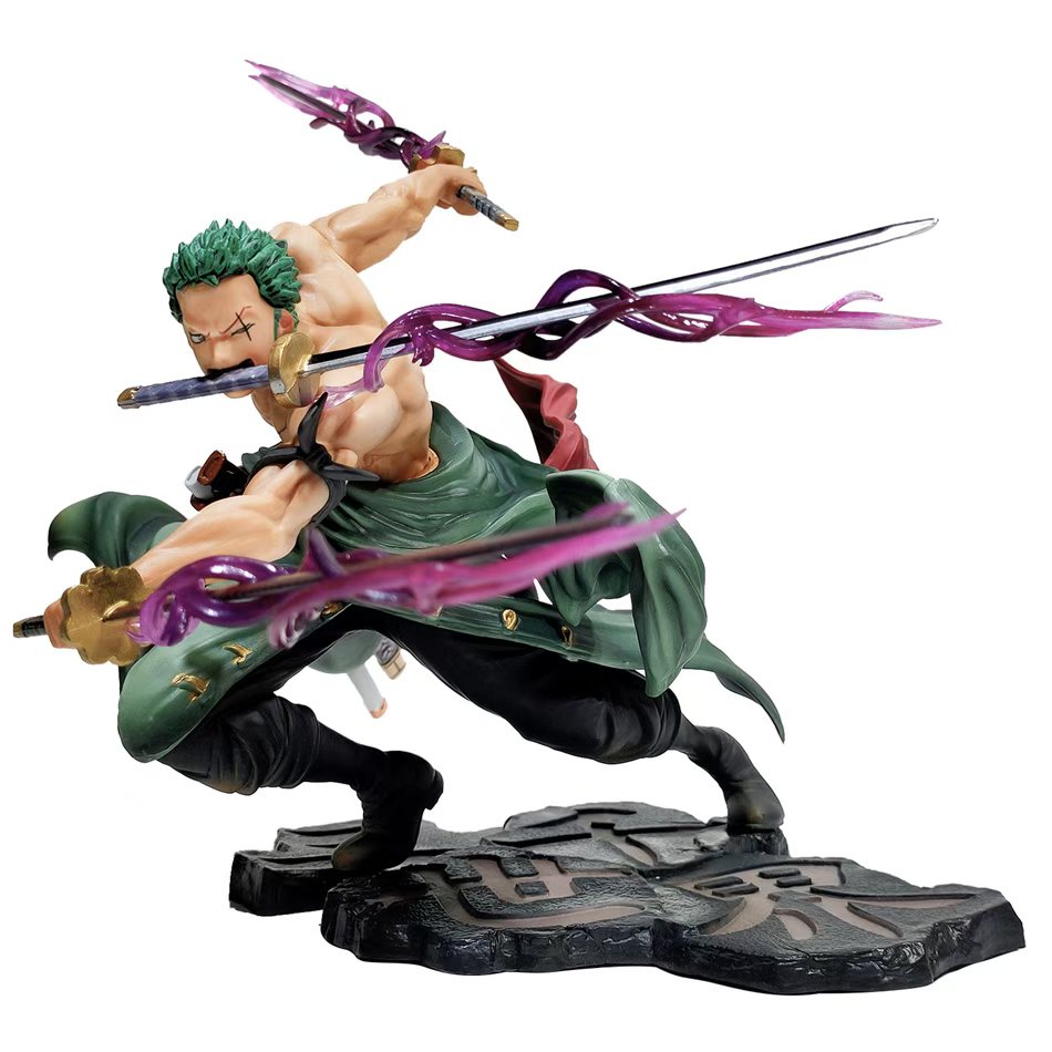 One Piece 10CM Figure Toys Anime GK Roronoa Zoro Three-blade Sa-maximum PVC Action Collection Figurine Model Dolls  Kids