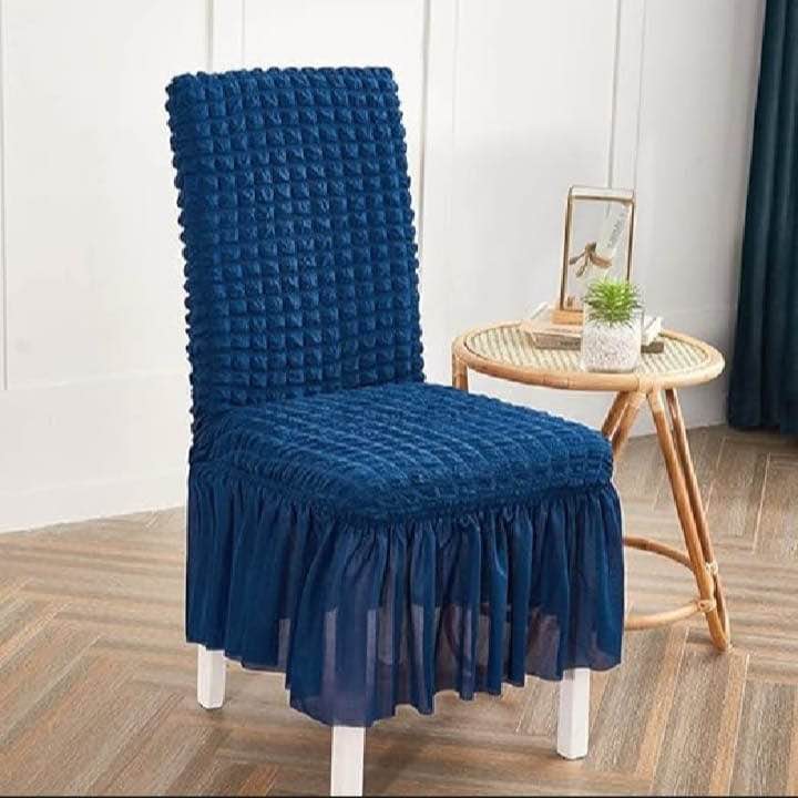 Dinning Chairs, (CoversPack of 6 piece)Bubble Turkish Style Dinning Chairs Covers Standard size.