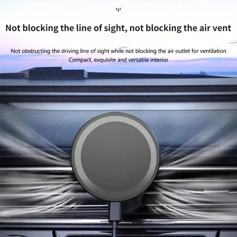 For MagSafe Car Wireless Charger 30W - Air Vent Clip Phone Holder - Stable Grip For iPhone 13-17 Pro Max & Fast Charging Stand