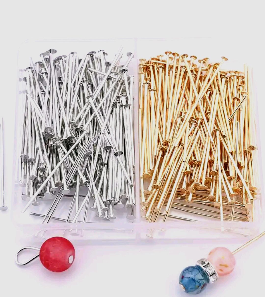 100pcs /50pcs Flat Head Pin For Jewelry Making, Elbow Earelires - , Durable & Flexible Curved Hooks for Necklaces, Earrings, Bracelets - Tarnish-Resistant DIY Craft Supplies, Earring Charms for Jewelry Making, Bracelet Construction, Versatile Crafting.