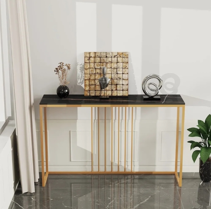 Marble and metal console table for every Room like entry way hallway
