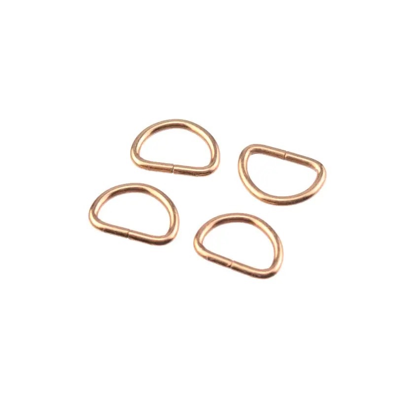 2/6&10pcs Metal D Ring Half Loop D-ring Buckle for Handbag Strap Bag Backpack Hardware DIY Dog Collar Chain Clasp Sewing Accessories Thickness 20mm